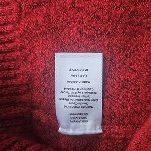 Talbots Vibrant Red Turtleneck Sweater